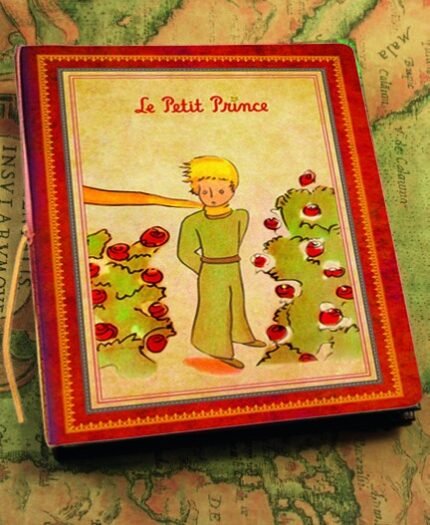 Cuaderno tapa blanda grande Rosado Â El Principito